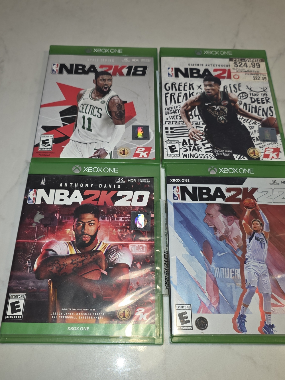 NBA 2K Xbox One Bundle 2K18 2K19 2K20 2K22 Lot